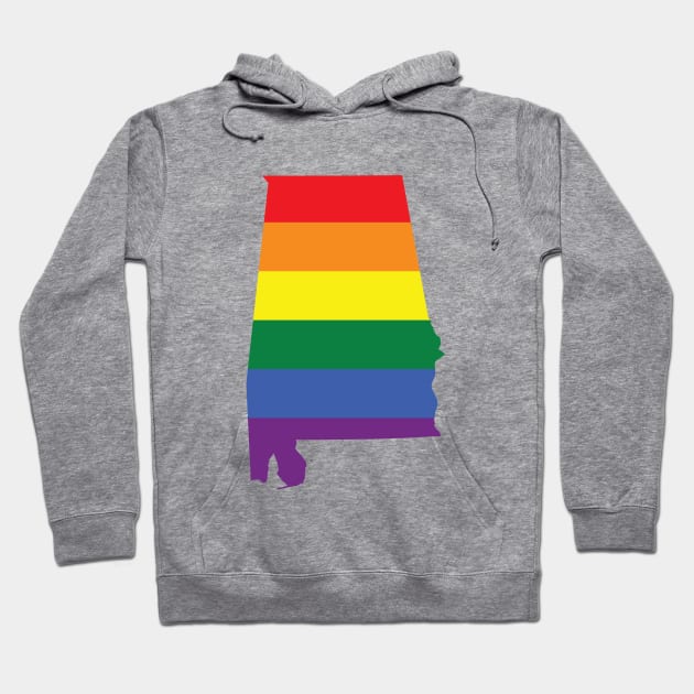 Alabama state LGBT Pride shirt Hoodie by FiftyStatesOfGay